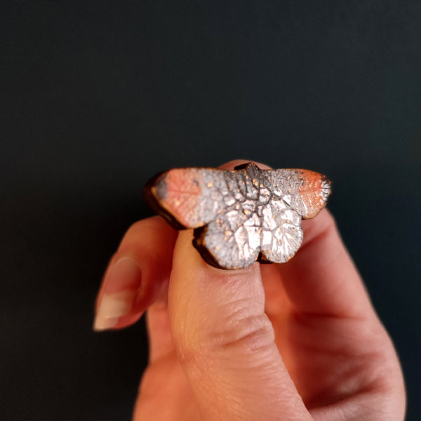 Orange-tip Butterfly Brooch