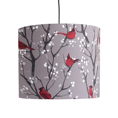 Red Cardinals Lampshade - Emily Jepps Studio