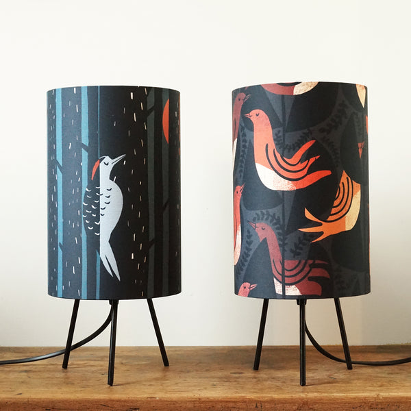 Woodpecker Forest Tripod Lamp - Emily Jepps Studio
