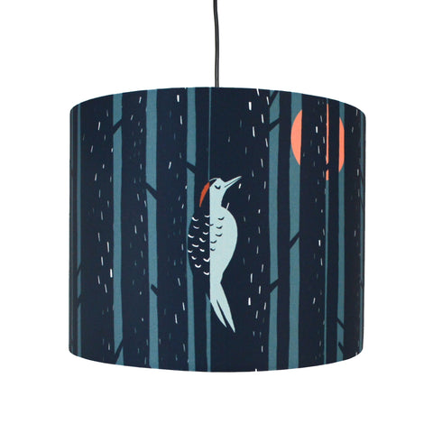 Woodpecker Forest Lampshade - Emily Jepps Studio